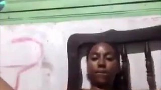 Cute African Girl Masturbating