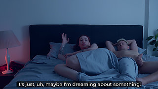 Step Mom Shares Step Son's Bed After Quarrel - Risky Hot Fuck!