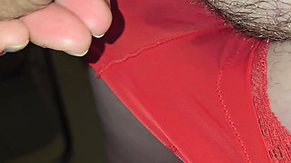 Old Pervert Cums on My Hairy Pussy Big Dick Head