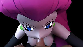 Jessie From Team Rocket Sucks Dick in POV - Pokemon Parody