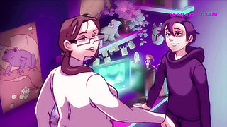 Busty MILF Mona Love Gamer Nerds Big Cock - Cartoon Porn ( ENG DUBBED )