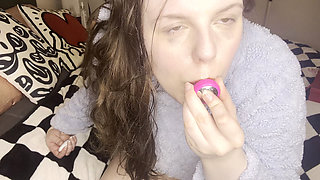 Trying Out My New Vibrating Butt Plug (plus Bonus Ass to Mouth)