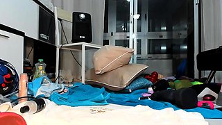Wild blonde teen LIBRARY deep toying pussy on webcam