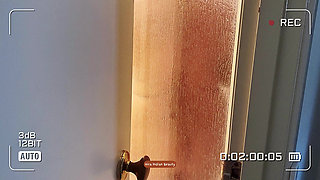 I caught my step-son peeping on me showering nude, so I turned it into a naughty hot show