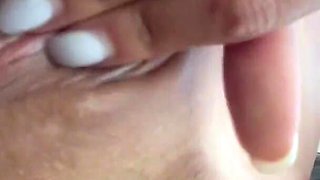 Monika Fox masturbates & squirt in car