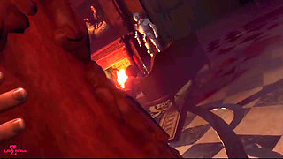 Cute girlfriend fucked hard in winter night