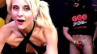 Blonde Teens in Bukkake Blowbang and Cum Swallow Ggg John Thompson