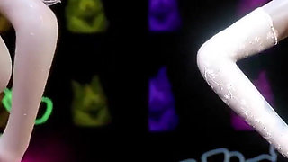 Beauty Lady Ride the Cock at Club- 3D Animation