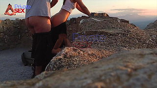 He Destroys My Ass Outdoors in a Castle Open to Visitors