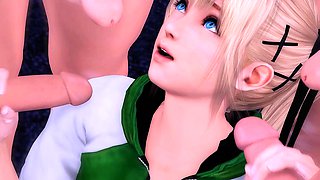 Video Games 3D Cartoon Nice Girls is Used as a Sex Slaves