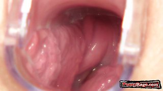 Hot doctor gaping with cumshot