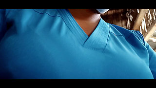 Latina Nurse Fucks Her Patient! I Went to the Patient's House and Asked Him to Fuck Me on a Chair with His Big Penis