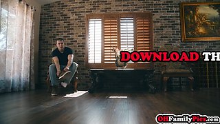 Creepy teenage Scarlet Skies fucks stepbro