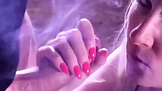 Smoking Blowjob Fetish and Cum Eating