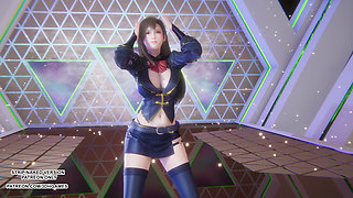 MMD CHUNG HA - Algorithm Tifa Hot Kpop Dance Final Fantasy Uncensored 4K 60FPS