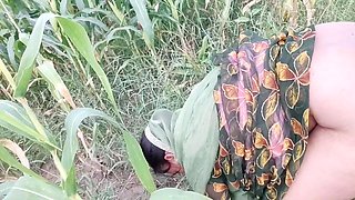 Desi Village Girl Was Stealing Maize, the Farm Owner Fucked Her Hindi Audio Outdoor Jungle Sex