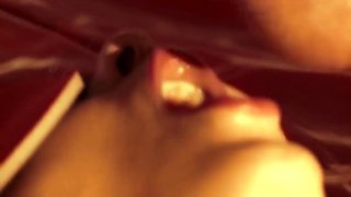 Slave Tied To The Bed And Blindfolded Has Sex With Her Master