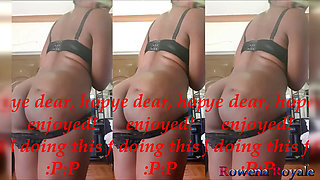 Undressing, Wide Open, Pissing, Orgasm with Large Dildo