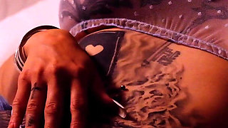 Solo Sucking with See-through Lingerie