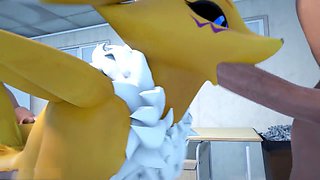 Furry compilation featuring Renamon getting it wild and wooly