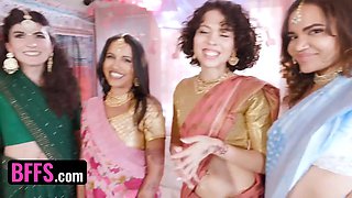 Indian Bachelorette Party turns into Stripper Fuck-fest with Jason, Nikki, Nina, and Satine