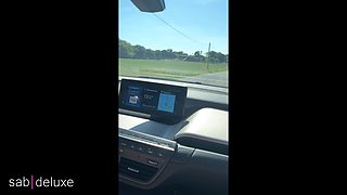 68.driving Footjob