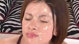 Asuka Uzuki Japanese Beauty Three Bukkake Episodes: Blowjob, Cumshot  Jav Porn