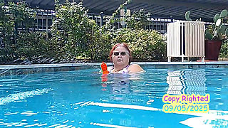 Nurse Vicki Models Her New Bikini by Pool Flashes You Then