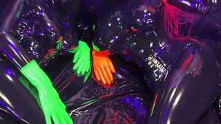 Glowing Through the Darkness. Happy Gas Mask Monday!