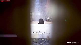Ms Denvers 02 - He Watches His Sexy Landlady Taking a Bath and Got Caught - 3D Hentai Porn Game