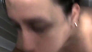 MILF Fills Her Mouth with Cum in the Shower