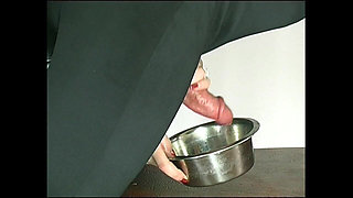 Get Myself off Watching My Sub Fuck My Fake Pussy