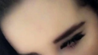 Beautiful teen brunette Jessica Sinn masturbates
