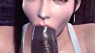 Robaatoo Nymphomaniac Seductress Craves and Swallows Massive Black Cock
