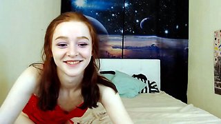 Beauty small tit amateur teen masturbating her shaved pussy