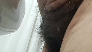 Mom's mature pussy is fat and hairy, perfect for fucking.