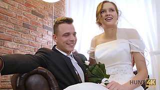 HUNT4K. Rich man pays well to fuck hot young babe on her wedding day