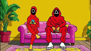 Cuckold Squid Games. Animated Parody of the Squid Game Cartoons Animation