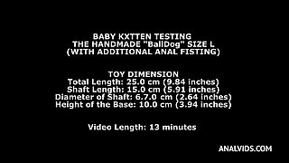 Machine Fucking Session with Baby Kxtten, Anal Fisting, Gapes