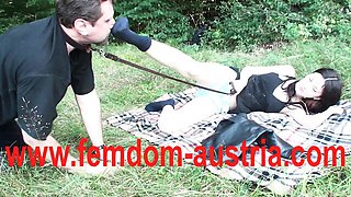 Sklave porn with winsome femme from Femdom Austria