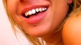 Horny blonde wife loves doggy anal fucking
