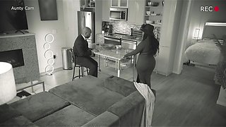 Caught Auntie Fuckin on the Security Cameras