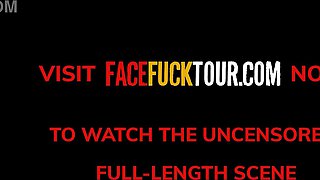 Busty 18yo Blonde Nympho Mouth Stretched & Stuffed By Massive Dick