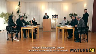 Watch how mature brunette Lilian Black cheats on her husband with a hung young stud!