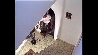 Blonde milf getting banged in the bathroom