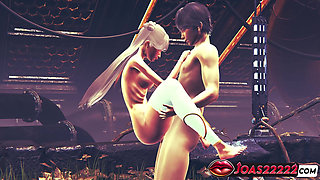 3D Hentai Rule34 Featuring Hot Blue-Haired Princess - Intense Standing Hardcore Fuck, Anal Doggystyle, and Lifting Missionary