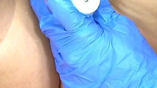 Pussy Worship Me in Sexy Lingerie and Stockings and Latex Glove Fingering and Use Two Dildo to Sweet Pussy of Katerina Hartlova