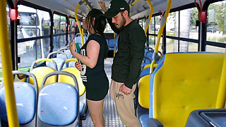 Student humped and fucked inside the bus!