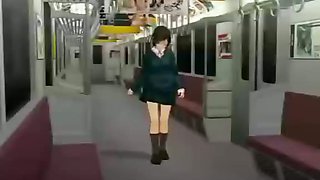 3d girl fucked hard in the train