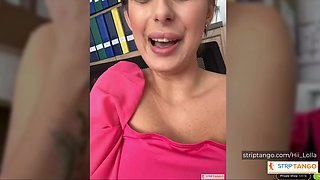 Office Tease – Naughty Secretary Fingers Herself